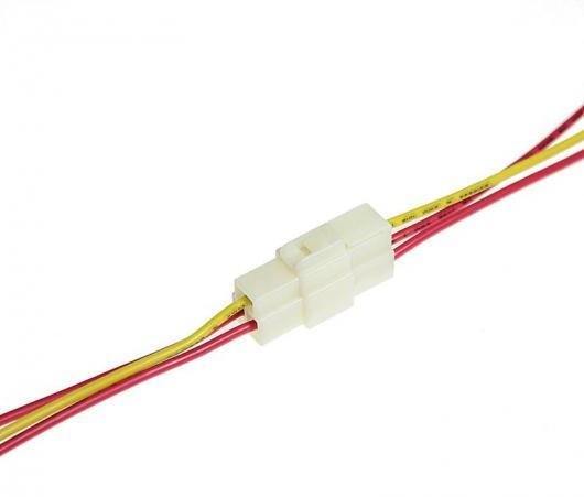 Колодка соединительная  3 контактная 6,3мм мама+папа с проводами  904353 Nord YADA