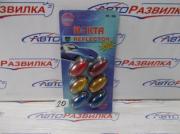 Катафот дверной овальный с полосами для а/м  КАМАЗ 08686 ТехАвтоСвет