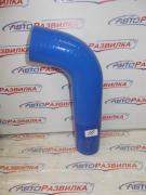 Патрубок радиатора верхний для а/м КАМАЗ ЕВРО силикон  d- 58мм-104/265 Техник 6520-1303010-01